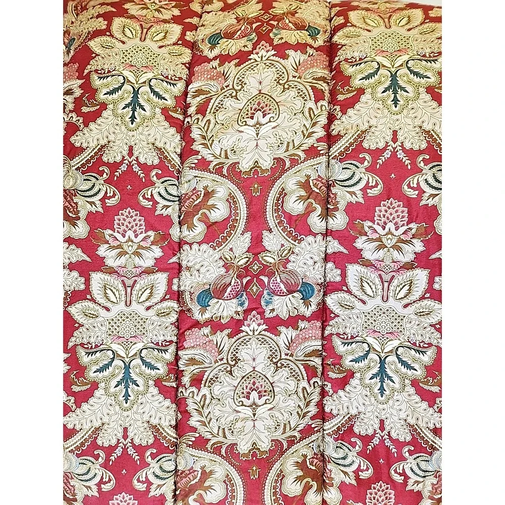 Ralph Lauren 'Jardiniere' Twin Red Sateen Comforter Red USA Stunning